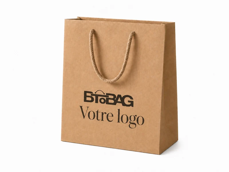 Sac luxe kraft brun naturel
