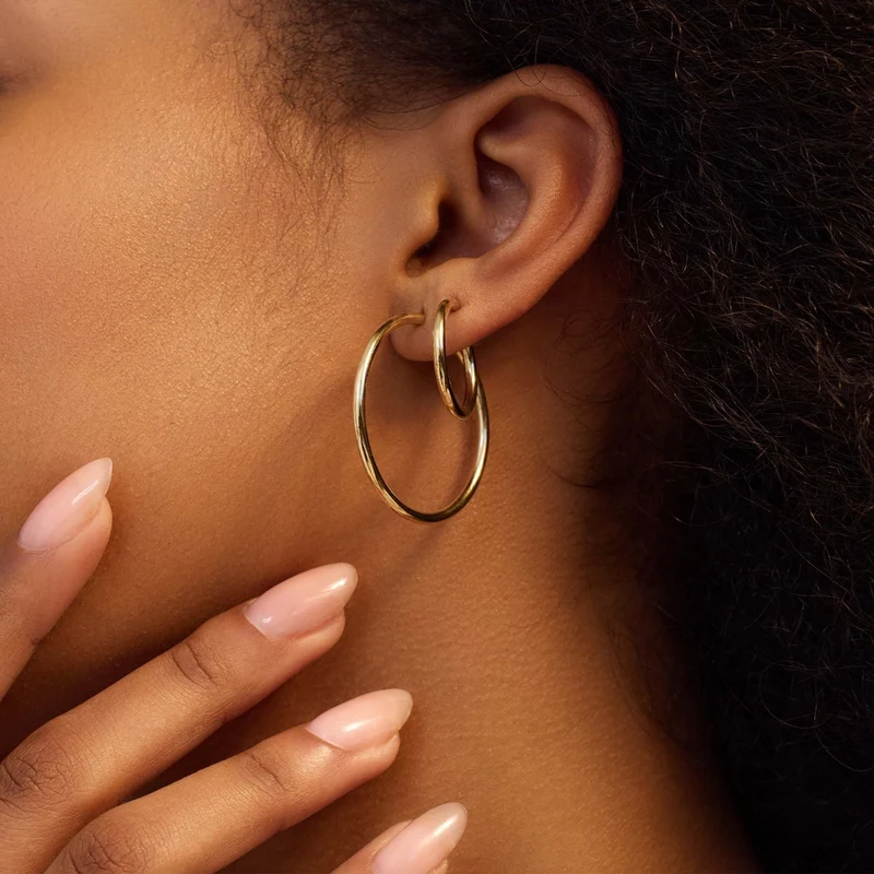 Beloro Jewels La Rinascente Femmes Créoles Or 9 carats BO360050