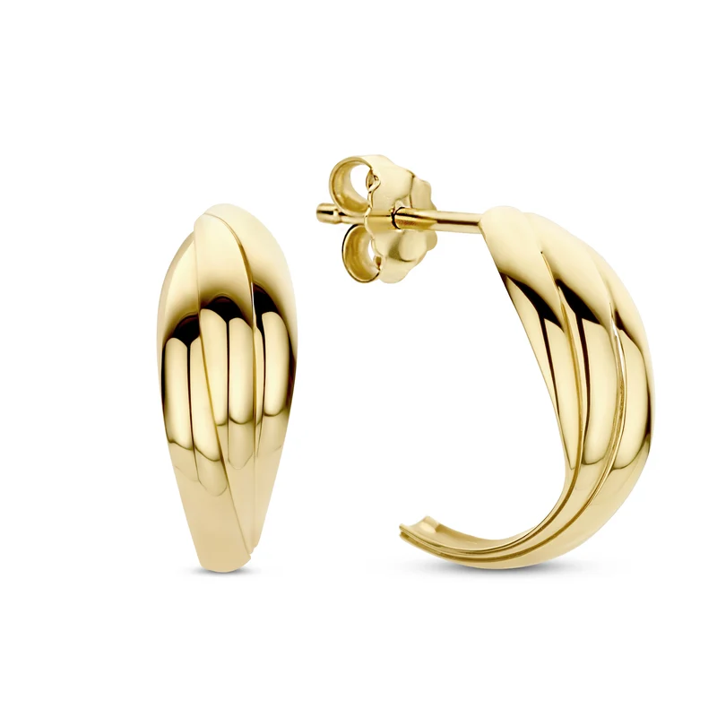Beloro Jewels Della Spiga Femmes Créoles Or 9 carats BO360033