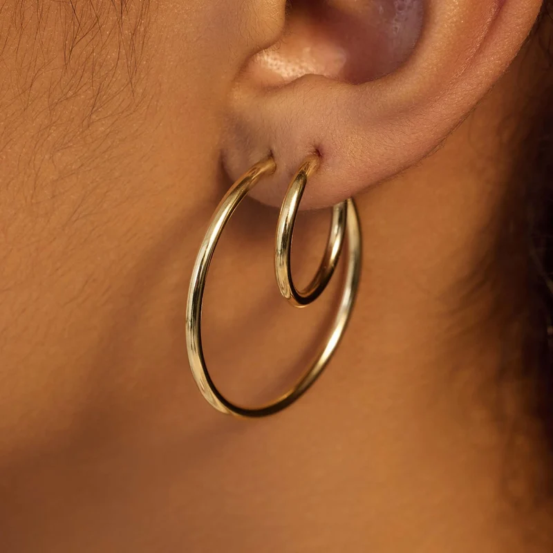 Beloro Jewels La Rinascente Femmes Créoles Or 9 carats BO360049