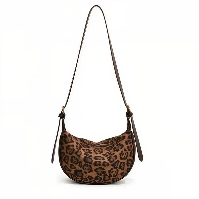 Sac à bandoulière léopard élégant