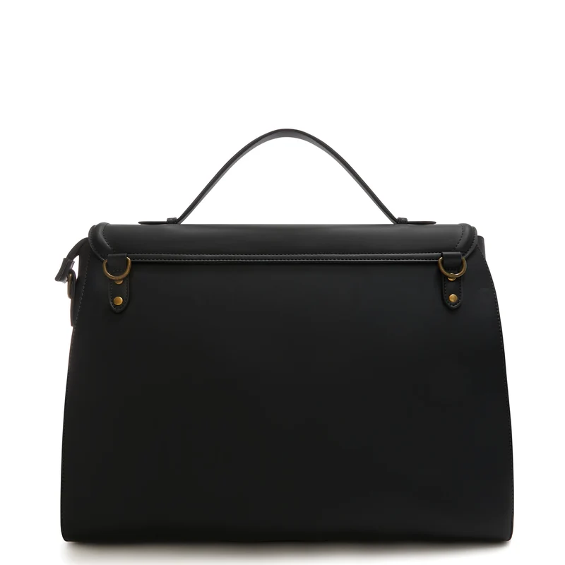 Violet Hamden Essential Bag Sac à Main Noir avec Compartiment pour Ordinateur Portable 16,4 pouces VH21005