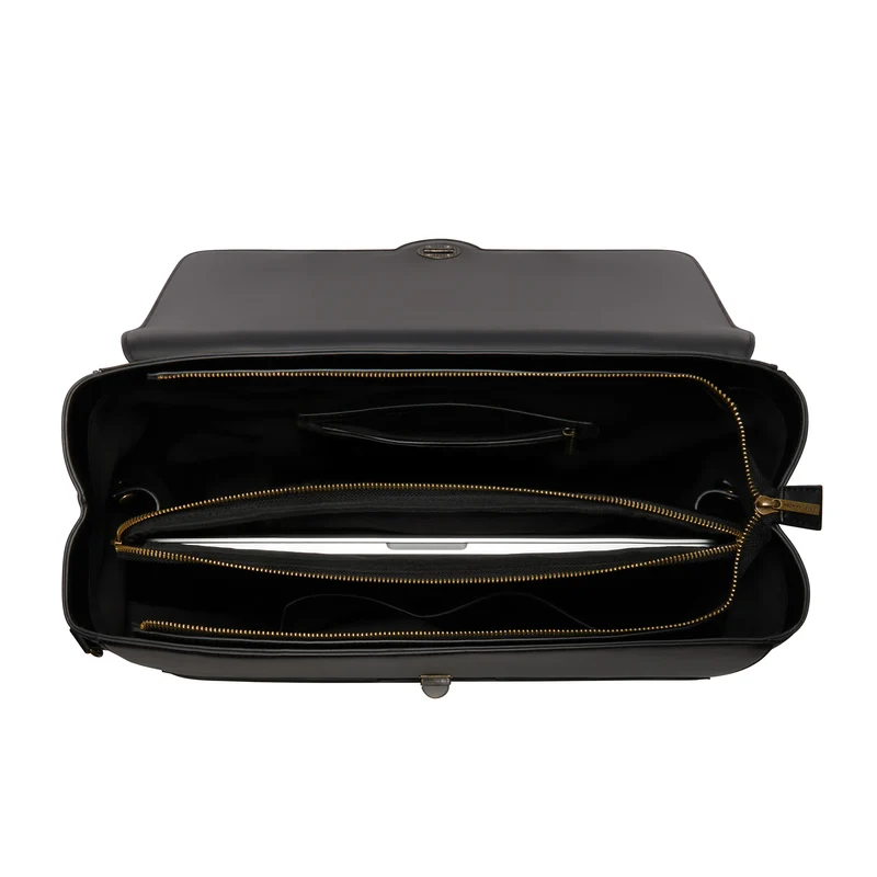Violet Hamden Essential Bag Sac à Main Noir avec Compartiment pour Ordinateur Portable 16,4 pouces VH21005