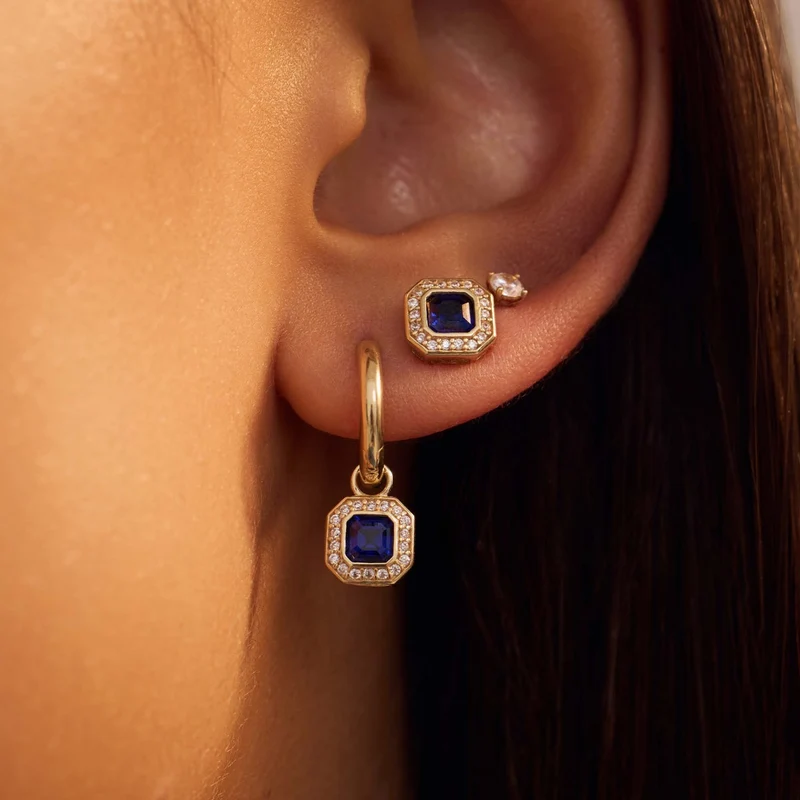 Beloro Jewels Monte Napoleone Boucles d'oreilles Or 9 carats BO360045