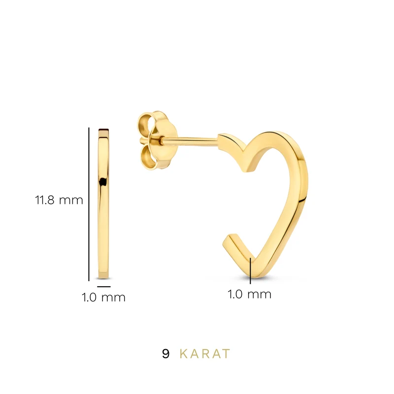 Beloro Jewels Della Spiga Boucles d'oreilles Or 9 carats BO360063