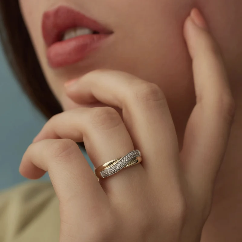 Beloro Jewels Monte Napoleone Femmes Bague Or 9 carats BO330020-56