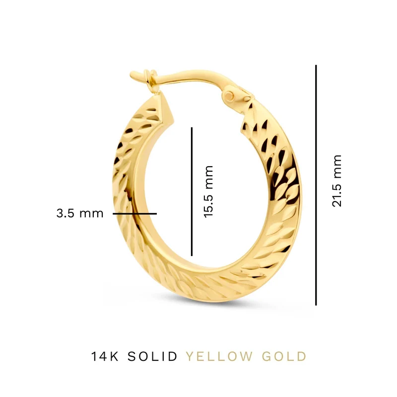 Isabel Bernard Rivoli Lily 14 Karaat Gouden Creolen IB360243