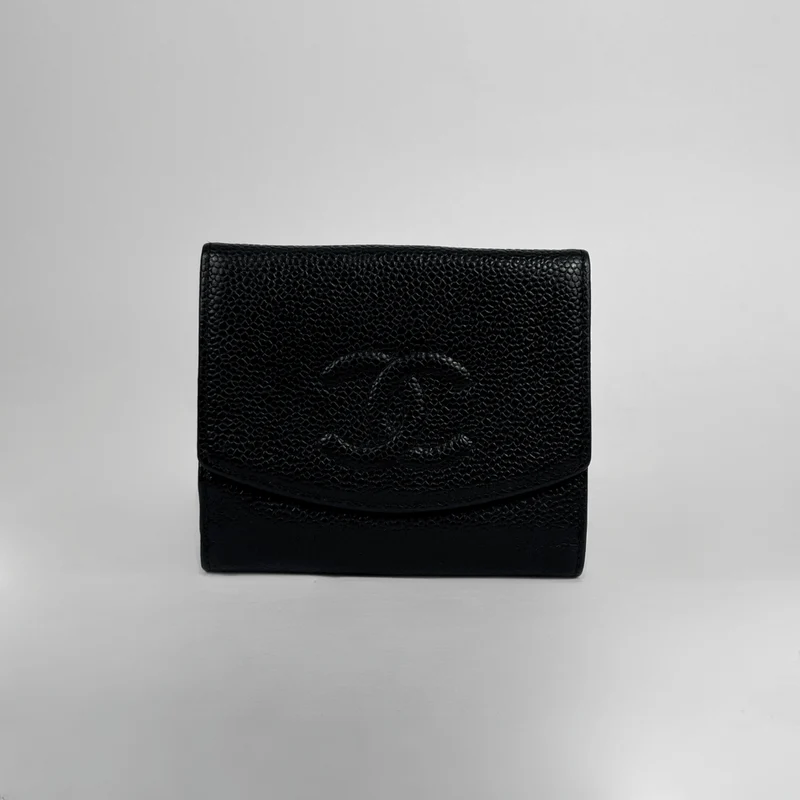 Chanel Portefeuille Caviar Timeless CC noir