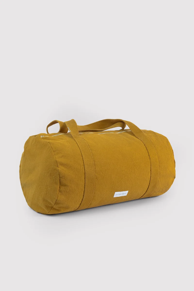 Sac bowling en coton bio jaune safran