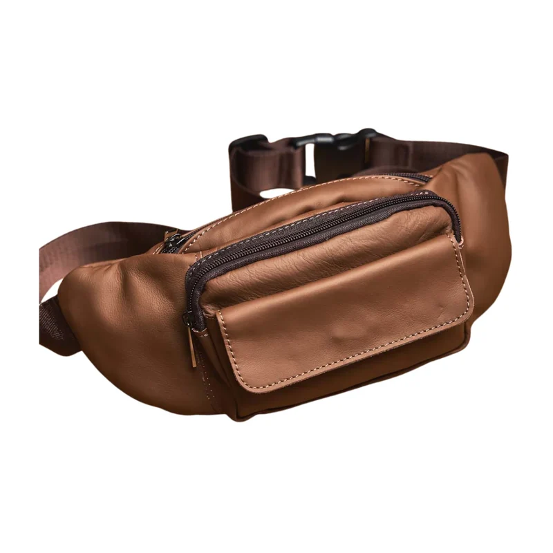 Sac banane brun pour homme - Gus