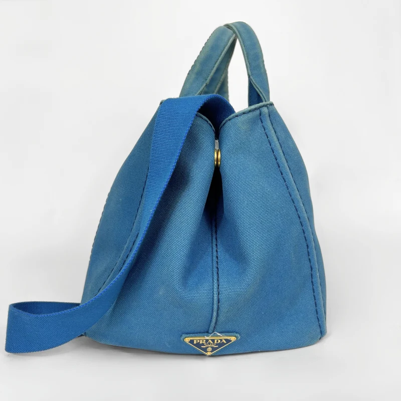 Prada Bandoulière pour sac fourre-tout en toile Canapa