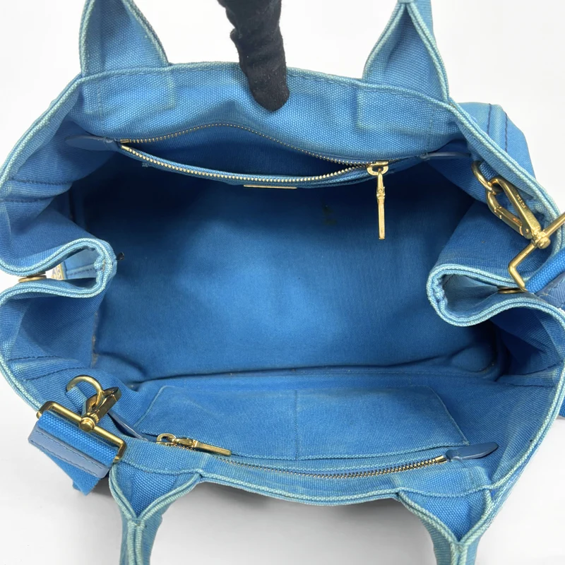 Prada Bandoulière pour sac fourre-tout en toile Canapa