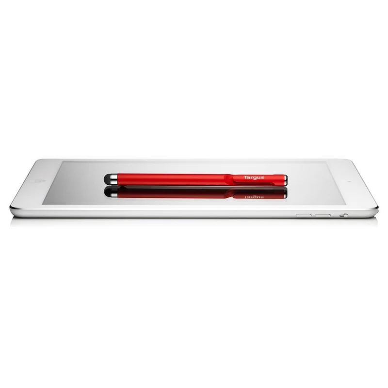 Stylet antimicrobien lisse pour smartphones et écrans tactiles - Rouge
