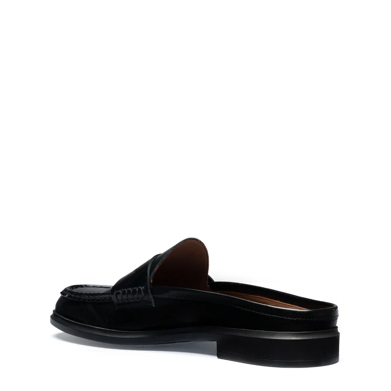 Isabel Bernard Vendôme Blandine mules noires en cuir spazzolato IB51016-601-35