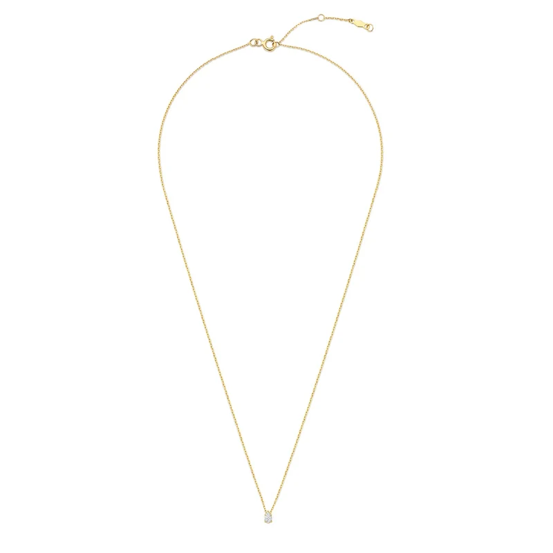Isabel Bernard De la Paix Collier De la Paix Eloise en or 14 carats avec diamant 0,1 carat IBD350025