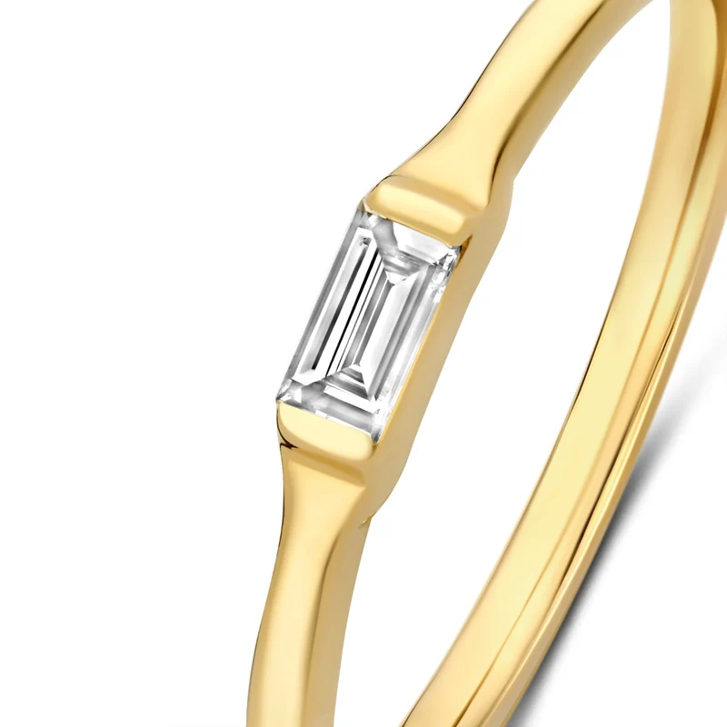 Isabel Bernard De la Paix Bague De la Paix Lucia en or 14 carats avec diamant 0,08 carat IBD330045-50