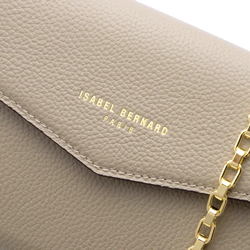 Isabel Bernard Honoré Lina Pochette Beige Avec Chaîne D’Épaule Amovible IB21135-072