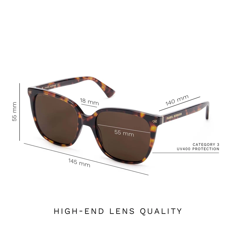 Isabel Bernard La Villette Femmes Lunettes de Soleil Marron IB400007-14-14