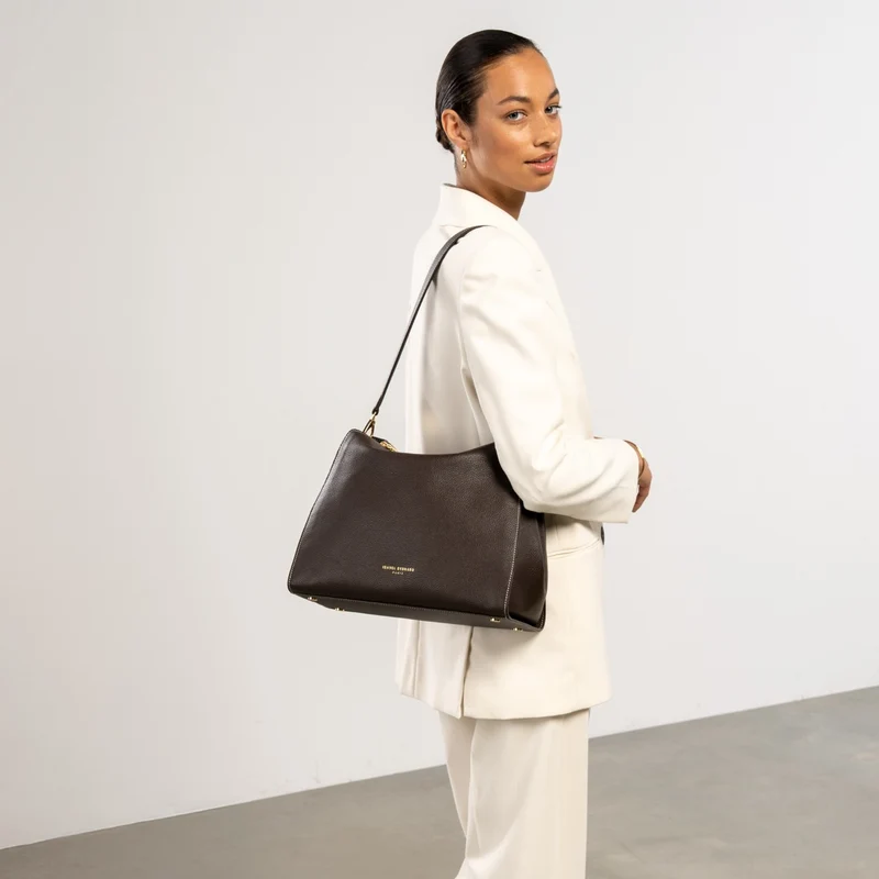 Isabel Bernard Honoré Emma Sac à Épaule Brun Foncé IB21134-031