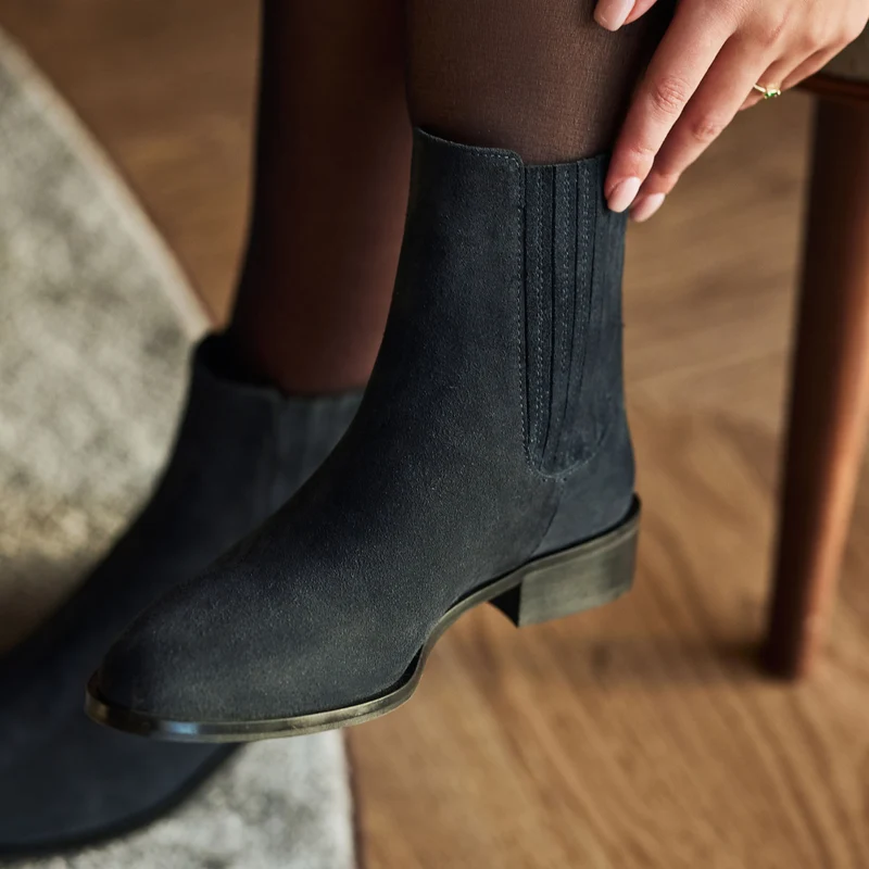 Isabel Bernard Vendôme Femmes Chelsea Boots Bleu IB53000-10-36