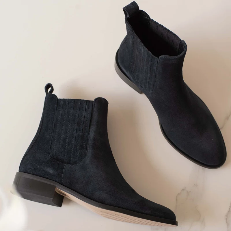 Isabel Bernard Vendôme Femmes Chelsea Boots Bleu IB53000-10-36