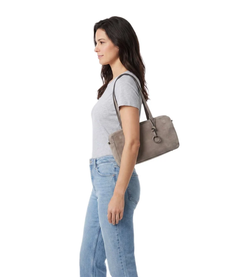 Liebeskind Clarice II Hydro Suede M Sac porté épaule neutral grey