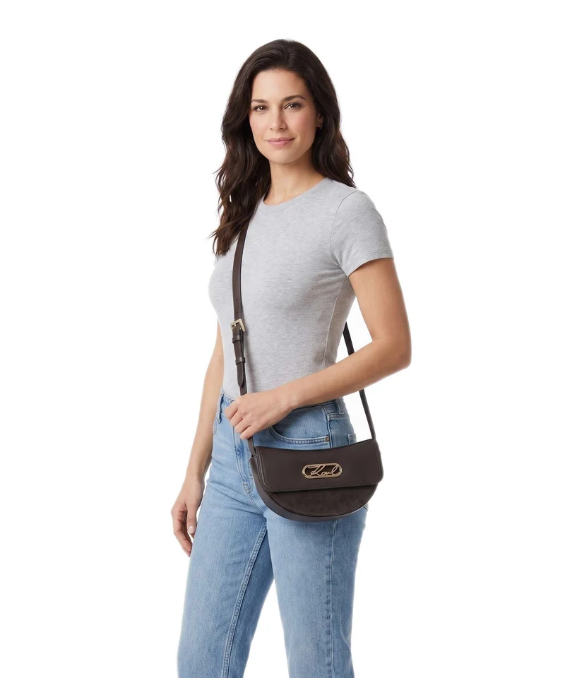 Karl Lagerfeld K/Signature Sac bandoulière tobacco
