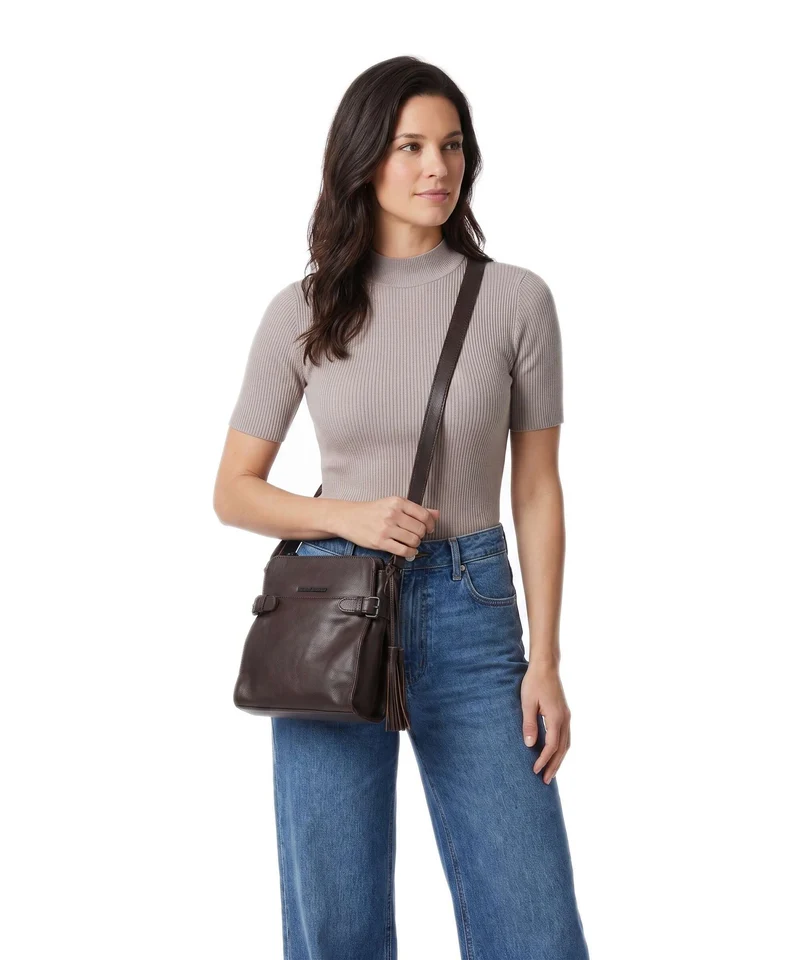 Spikes & Sparrow Hudson Jolinda Sac bandoulière dark brown