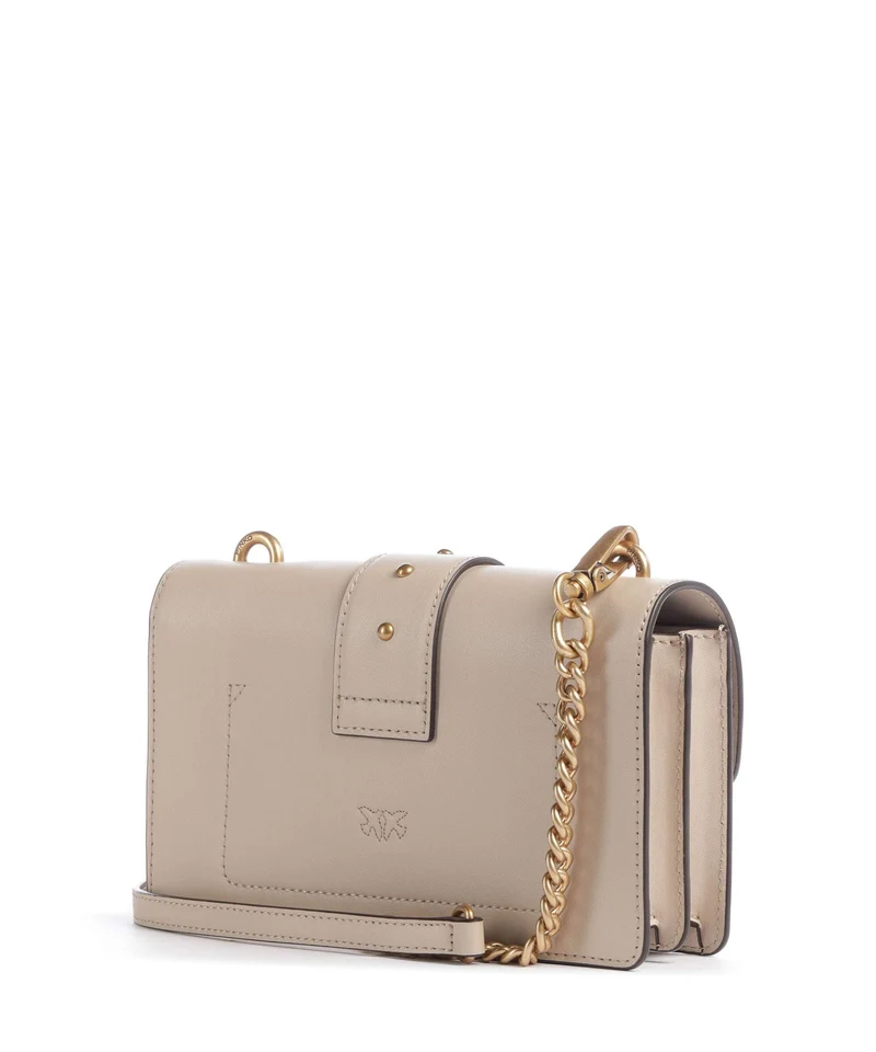 Pinko Love One Mini New Buckle Sac bandoulière beige/grigio fumo/antique gold