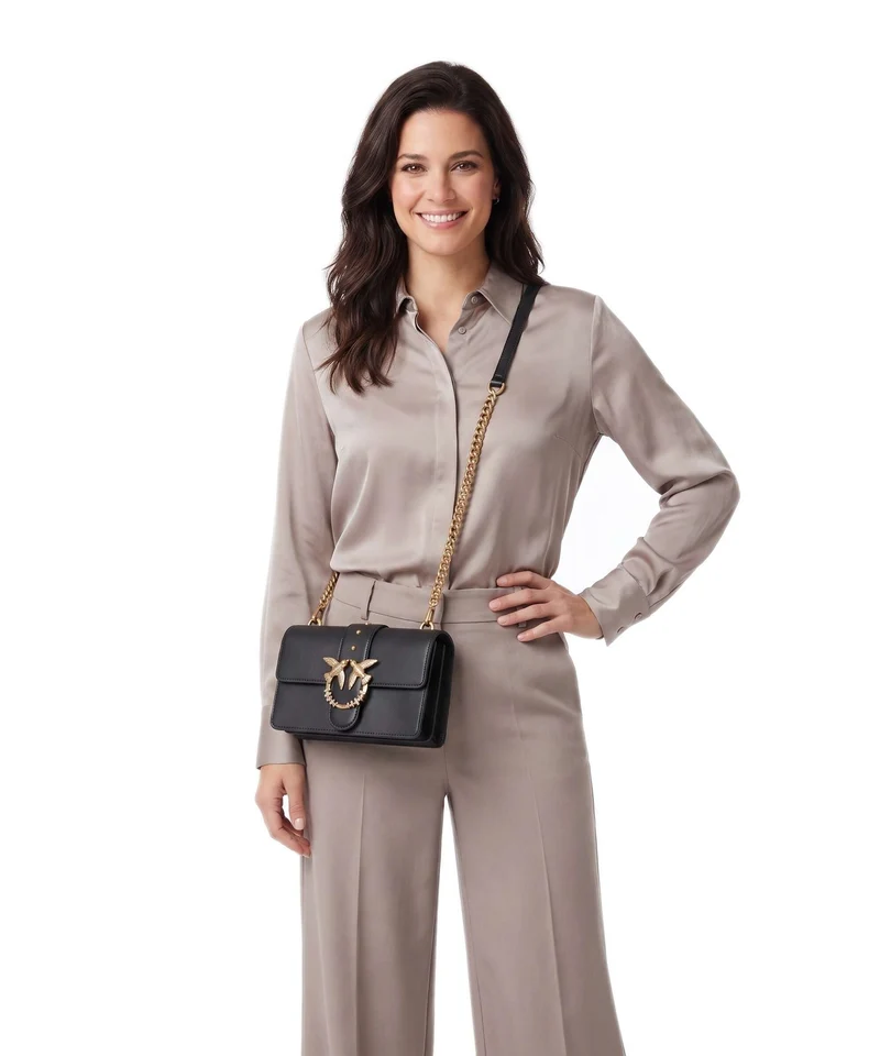 Pinko Love One Mini New Buckle Sac bandoulière nero/antique gold