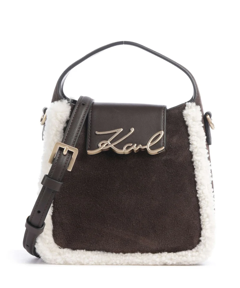 Karl Lagerfeld K/Signature Small Sac bandoulière tobacco