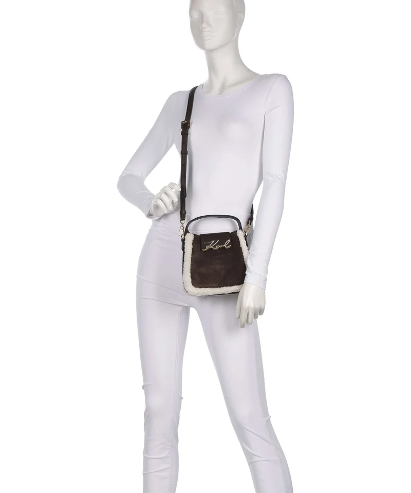 Karl Lagerfeld K/Signature Small Sac bandoulière tobacco