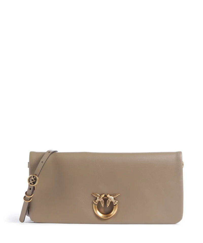 Pinko Click Soft Classic Sac bandoulière grigio talpa/antique gold