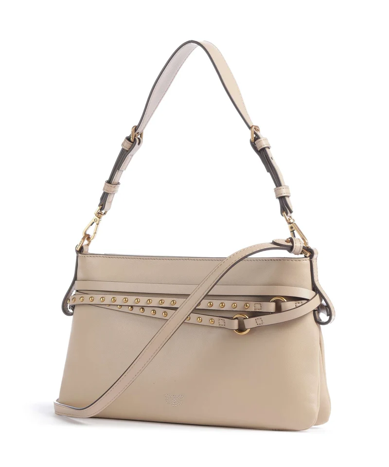 Pinko Belt Mini Sac porté épaule beige/grigio fumo/antique gold