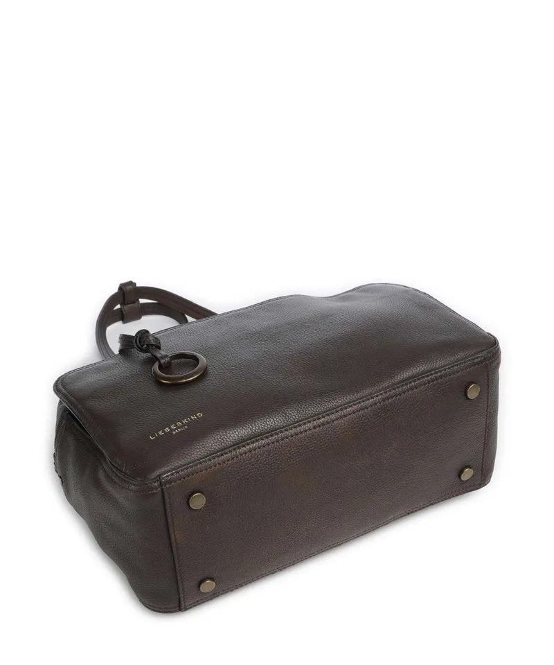 Liebeskind Clarice II Vintage Pebble M Sac porté épaule deep soil