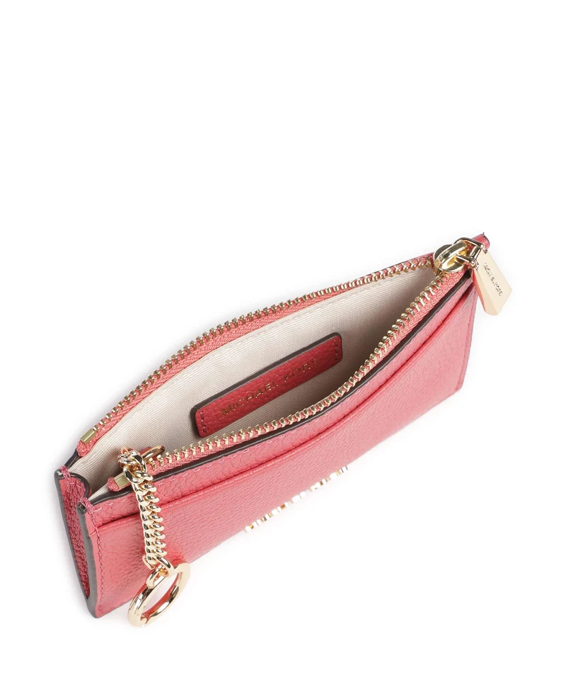 Michael Kors Jet Set Étui à cartes crédit light berry sorbet