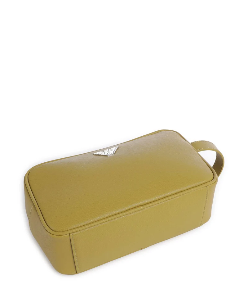 Emporio Armani Business Regenerated Trousse de toilette ecru olive