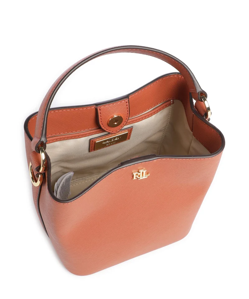 Lauren Ralph Lauren Reese Small Sac seau red terracotta