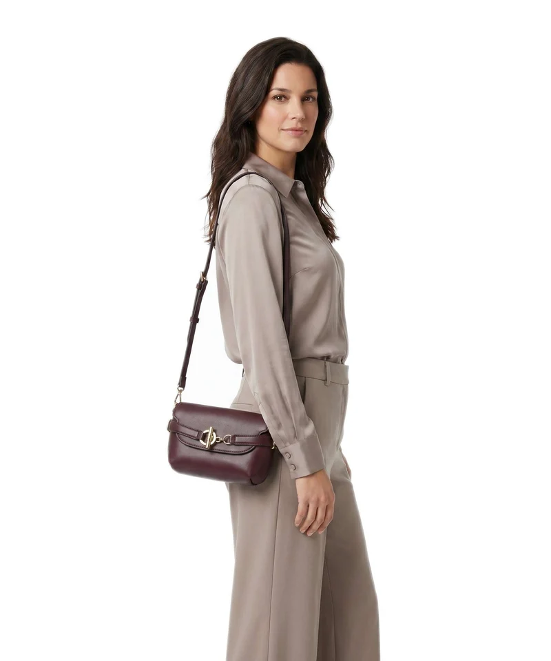 Lauren Ralph Lauren Blaike Small Sac bandoulière dark garnet