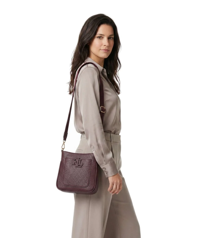 Lauren Ralph Lauren Cameryn Small Sac bandoulière dark garnet