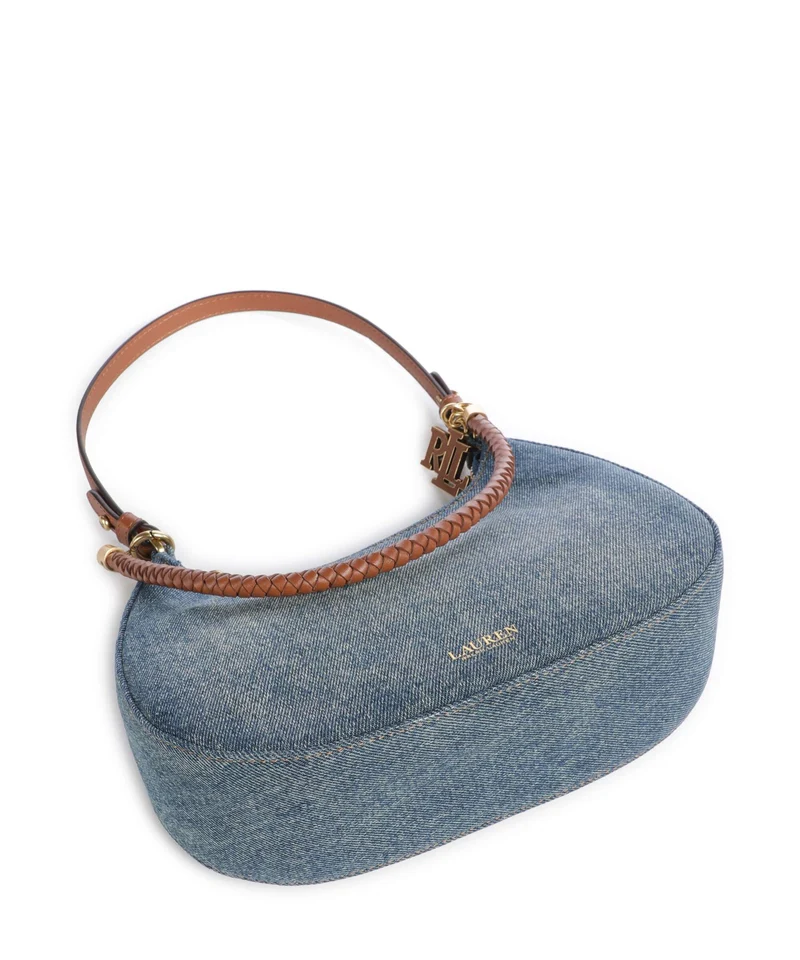 Lauren Ralph Lauren Marcy Medium Sac porté épaule oxford blue/lauren tan