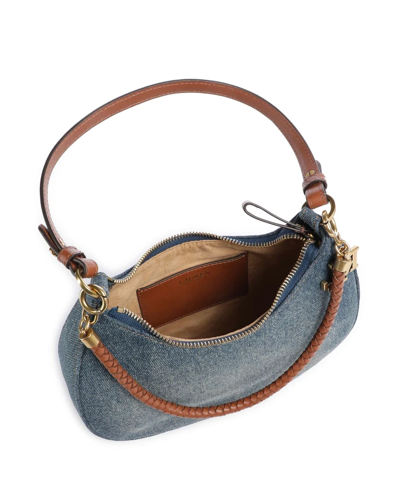Lauren Ralph Lauren Marcy Medium Sac porté épaule oxford blue/lauren tan