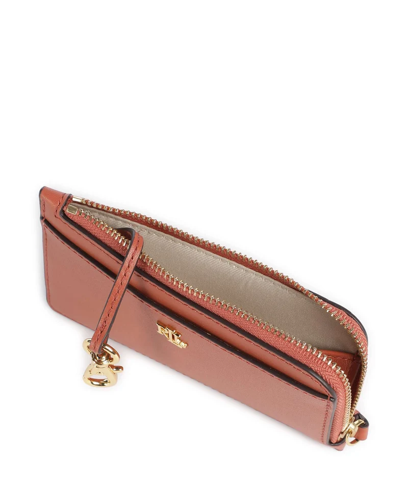 Lauren Ralph Lauren Étui à cartes crédit red terracotta