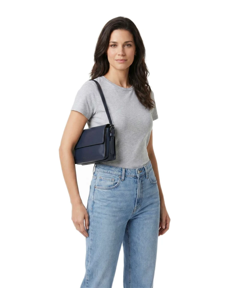 Liebeskind Audrey Recycled Soft Calf S Sac porté épaule peacoat