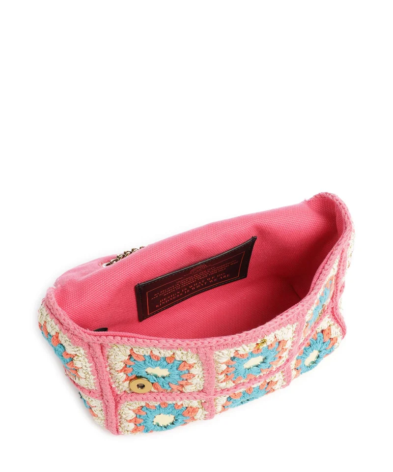 Kurt Geiger Kensington Crochet Sac bandoulière pink combination