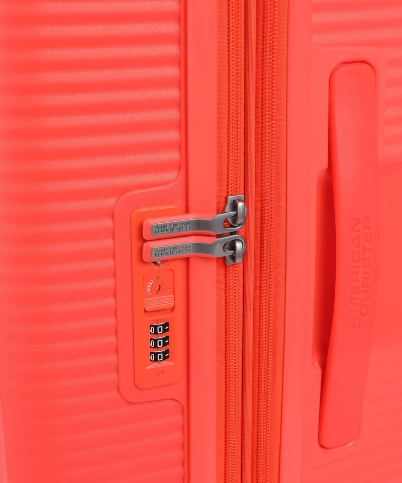 American Tourister Soundbox Valise 4 roues neon orange
