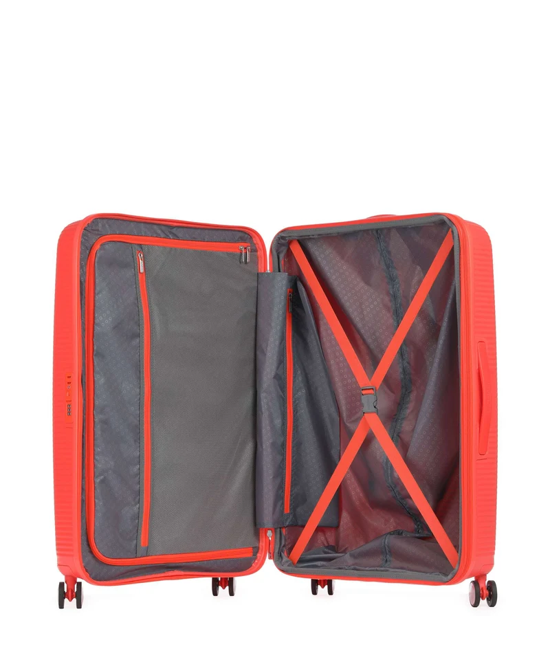 American Tourister Soundbox Valise 4 roues neon orange