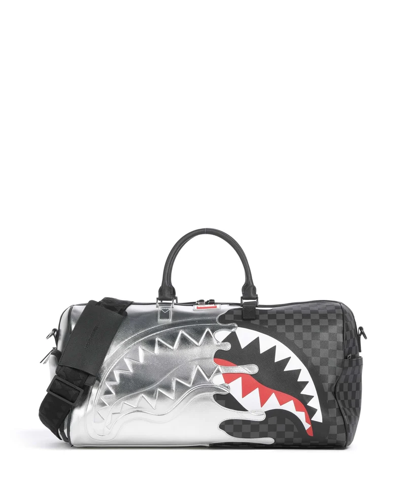 Sprayground Silver Side Drip Sac week-end silver