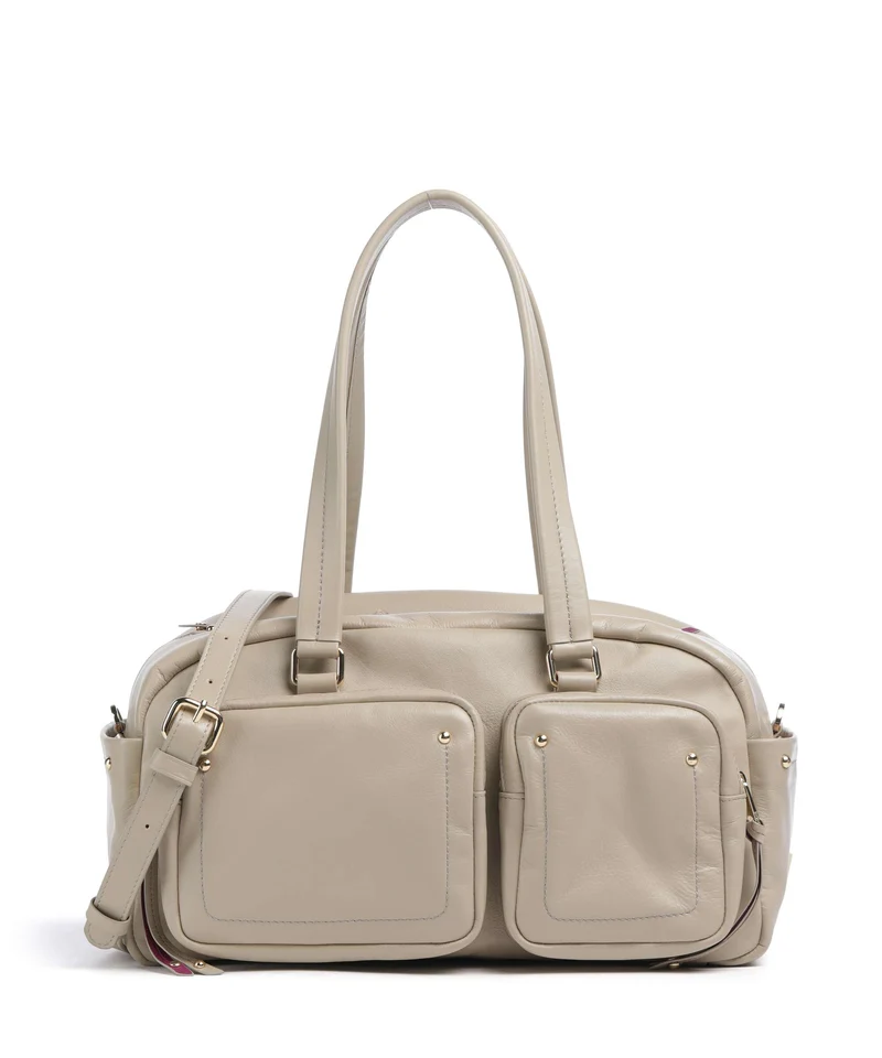 DuDu Bags Pocket Fanciful Sac porté épaule sand grey