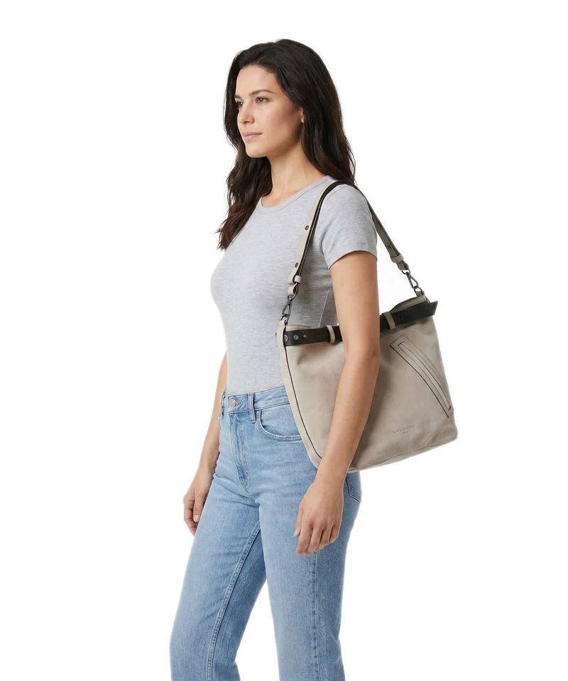 Liebeskind Zita Hydro Suede L Sac seau beige